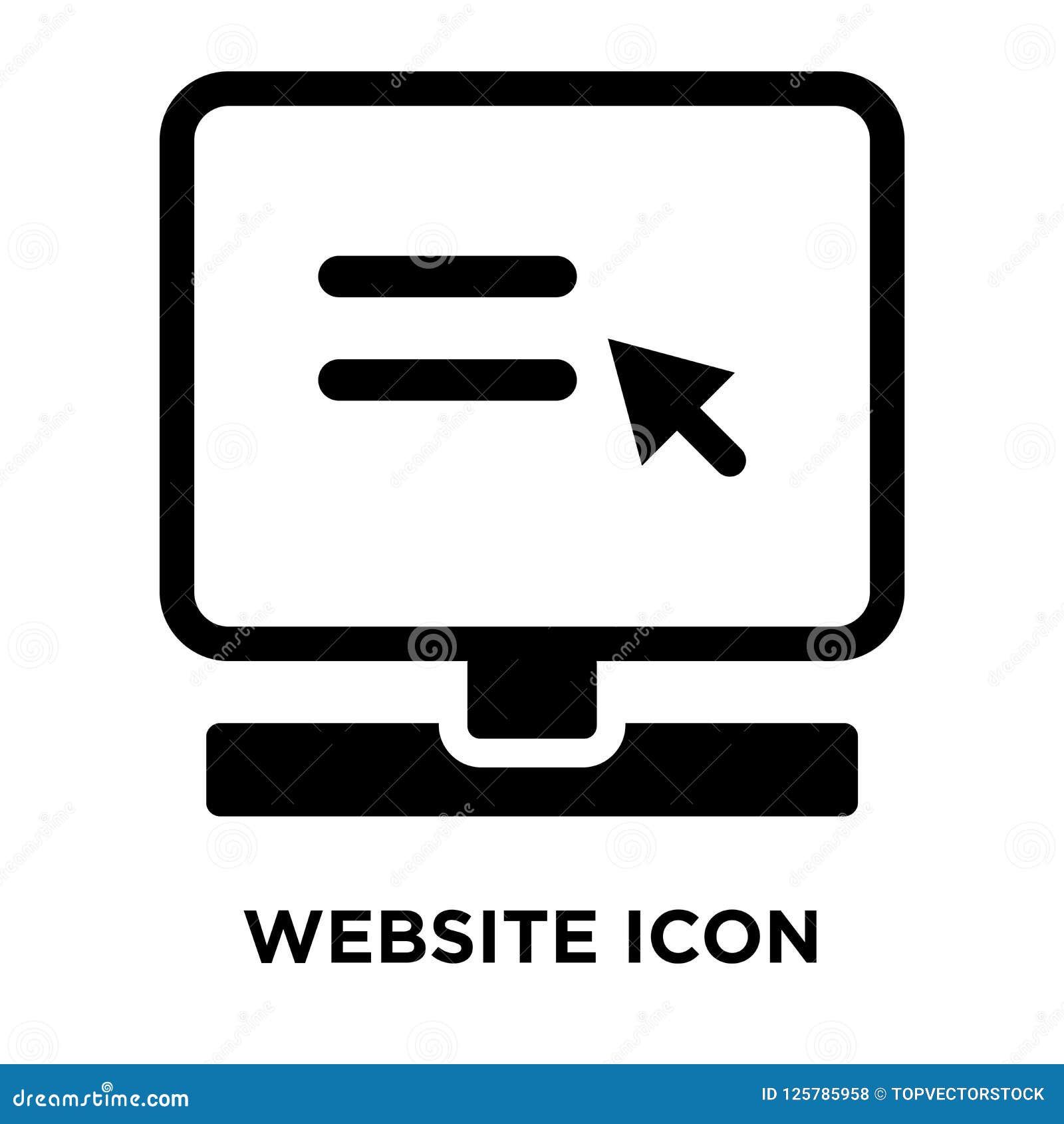 website iconÃÂ    on white background, logo concept